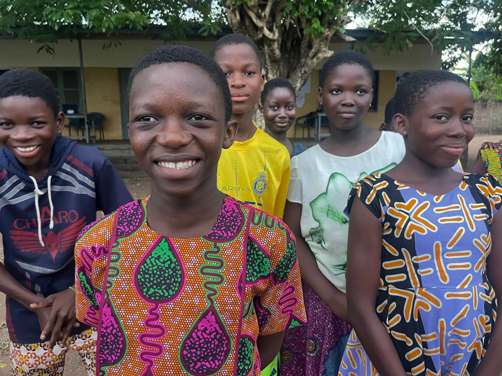 Students at the Adaklu Kodzobi community pilot
